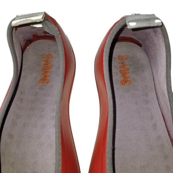 SWIMS Men Medium (Sz 6-7.5)‎ Red Rubber Classic Rain Shoe Cover Galoshes - Picture 10 of 16